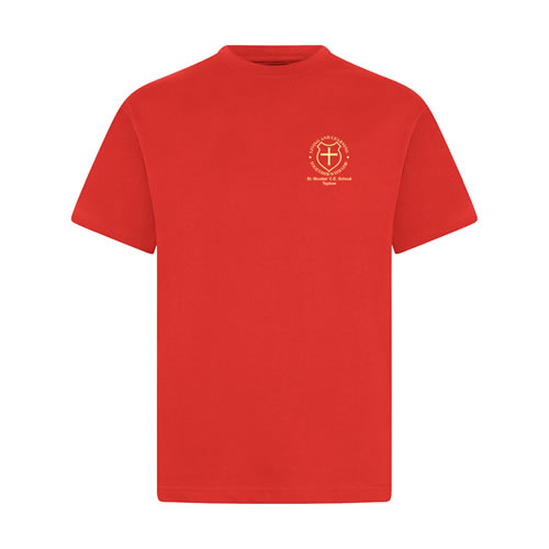 St Nicolas School House T-Shirt Red - Goyals of Maidenhead