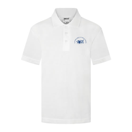 Clewer Green First School White Polo Shirt - Goyals of Maidenhead