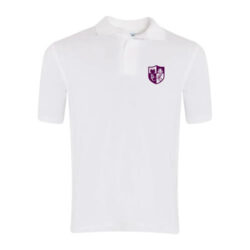 Braywick Court School Summer Polo Shirt Purple Logo - Goyals of Maidenhead