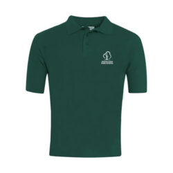 Woodlands Park School EYFS Bottle Green Polo Shirt Goyals of Maidenhead