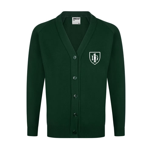 Dedworth First School Bottle Green Cardigan - Goyals of Maidenhead
